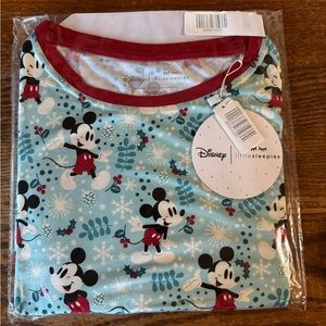 NIB Little Sleepies Disney Mickey Winter Wonderland Men’s Pajama Top- Size M